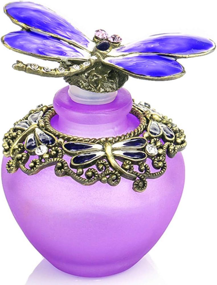 40ml Fancy Purple Dragonfly Empty Refillable Glass Perfume Bottle