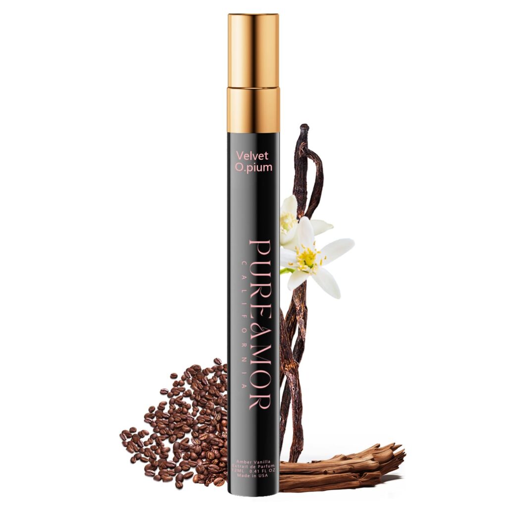 PUREAMOR Pheromones Perfumes for Women, Amber Vanilla Perfume, Long Lasting Eau De Parfum, Premium Sent Blend Cologne for Men & Wome